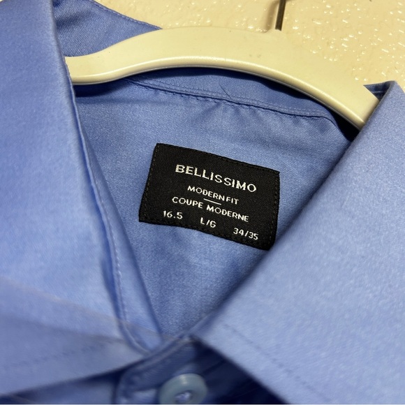 Long-Sleeve Button-Up Dress Shirt - Picture 3 of 5